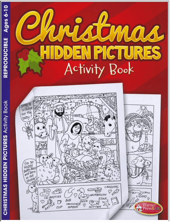 Christmas Hidden Pictures Coloring & Activity Book Brass & Wool