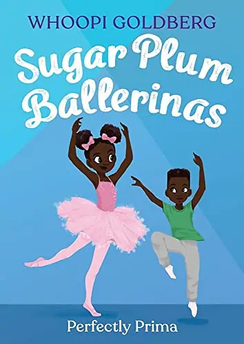 Ballet dancers in colorful costumes performing on stage for Sugar Plum Ballerinas book cover.