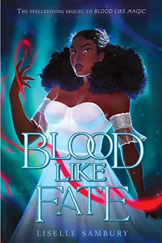 Vibrant digital artwork of a young woman with curly hair, glowing magic, and a mystical background.