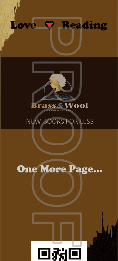 Love Reading Bookmark made of brass and wool, perfect for book lovers and reading enthusiasts.