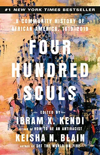 A vibrant, abstract artwork representing African American community and history, inspired by "Four H.