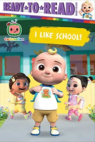 Cute CoComelon characters celebrating school, perfect for children's educational content and early l.