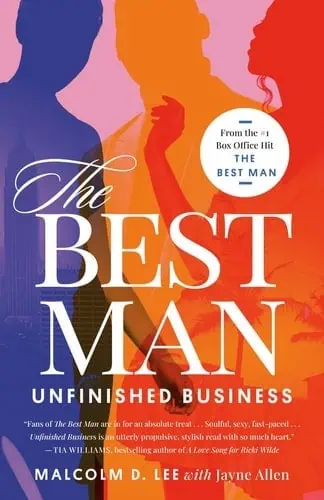 Book cover of "The Best Man" by Malcolm D. Lee with Jayne Allen, featuring silhouettes of a man and.
