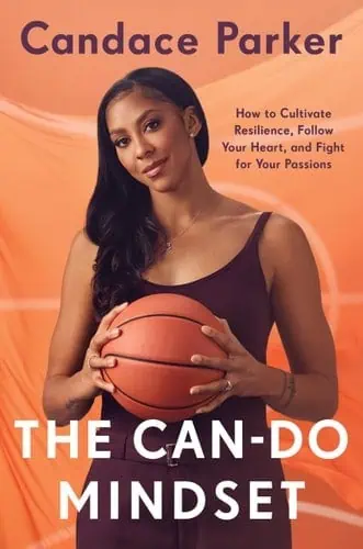 Candace Parker holding a basketball, promoting resilience and passion.