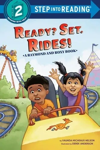 Children enjoying a roller coaster ride at an amusement park.