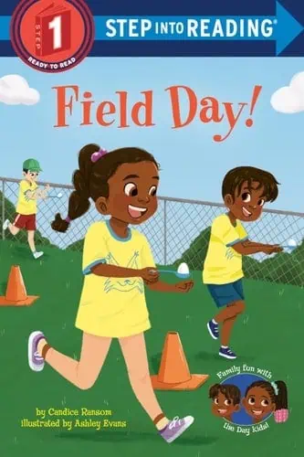Children enjoying a fun field day outdoors with running and games.